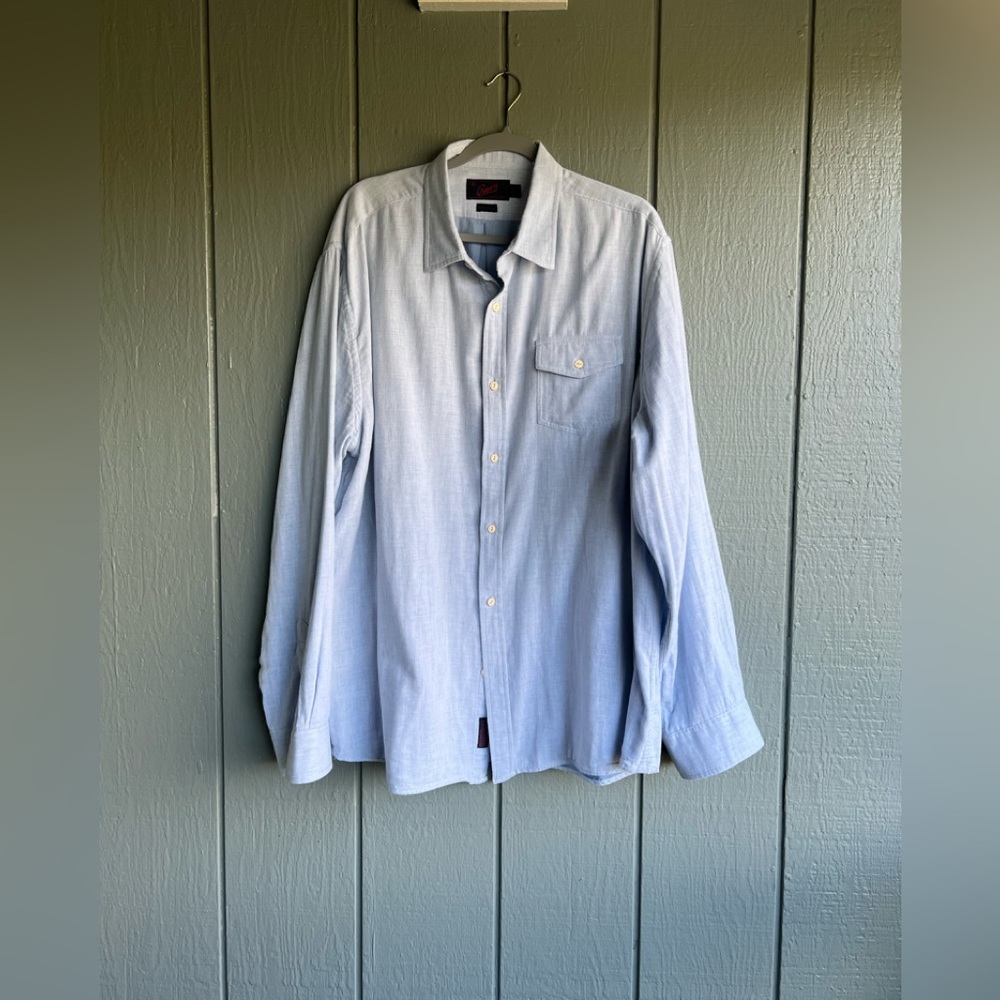 Grayers Clothiers Men’s Light Blue Cotton Vacation Office Button Down
